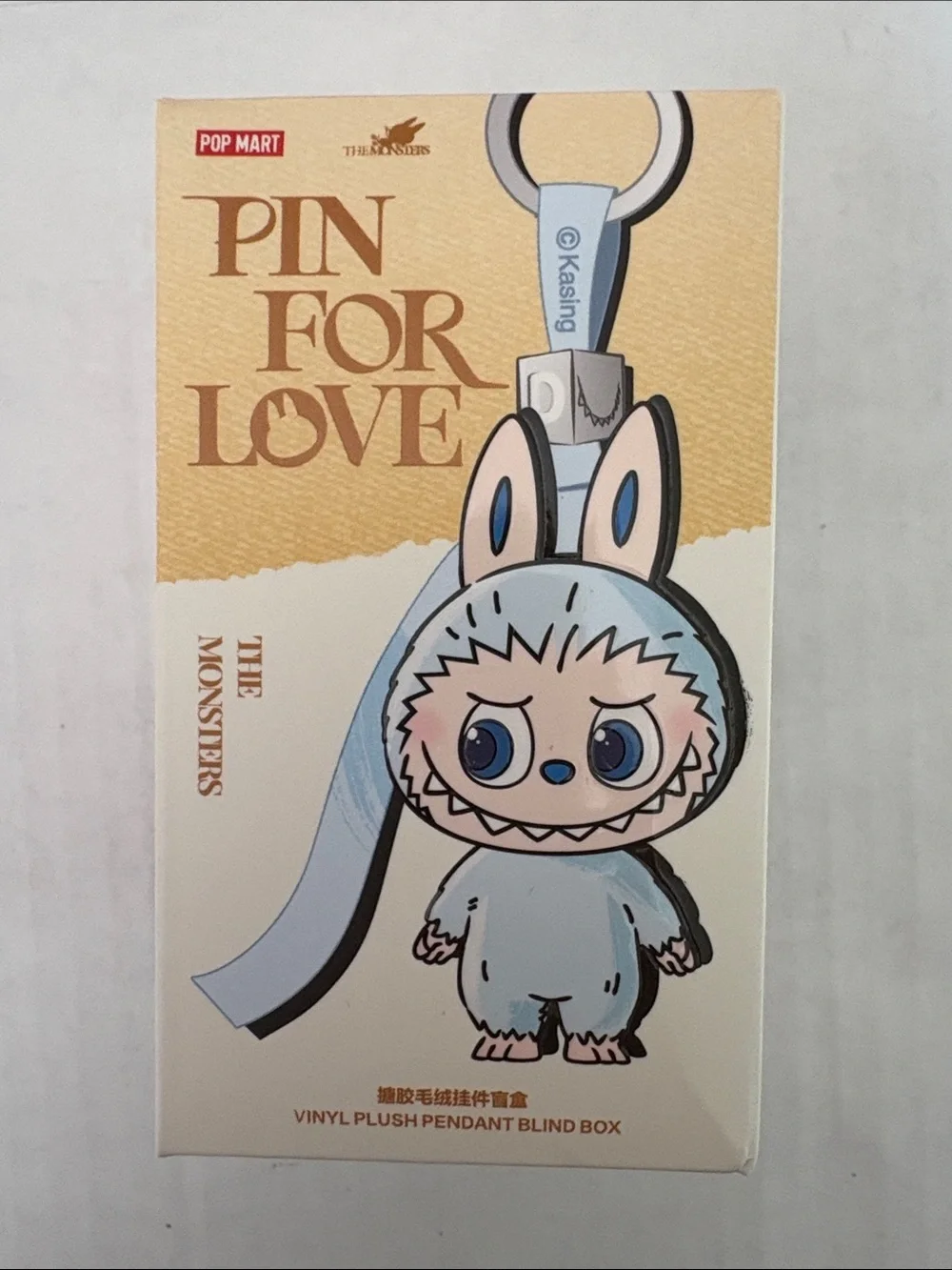 POP MART Pin For Love Blue Monster Plush Pendant